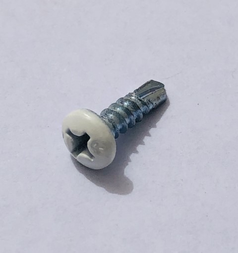 SCREW SDM PAN C2 6-20 X 12 WHITE 